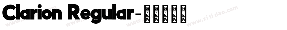 Clarion Regular字体转换